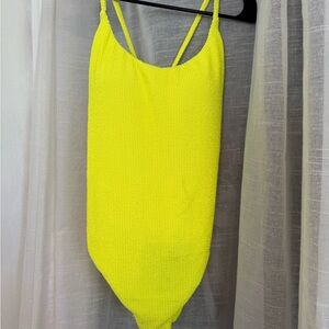 Show Me Your MuMu Neon Yellow One Piece Swimsuit